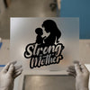 Strong As A Mother Silhouette | DTF Transfer Ready to Press | Empowering Heat Transfer