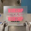 Worship Made to Worship | DTF Transfer Ready to Press | Faith Heat Transfer