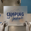 Camping Mode Design | DTF Transfer Ready to Press | Adventure Heat Transfer