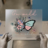 Go Wild For A While Butterfly | DTF Transfer Ready to Press | Boho Floral Heat Transfer