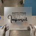 Perfectly Imperfect Quote | DTF Transfer Ready to Press | Empowering Heat Transfer