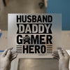 Husband Daddy Gamer Hero | DTF Transfer Ready to Press | Men's Style Heat Transfer