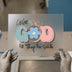 With God All Things Are Possible | DTF Transfer Ready to Press | Retro Faith Heat Transfer