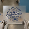 Welcome to Camp Quitchebitchin | DTF Transfer Ready to Press | Retro Camping Heat Transfer