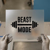 Beast Mode Barbell | DTF Transfer Ready to Press | Gym Workout Heat Transfer
