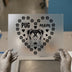 Pug Mom Heart & Paws | DTF Transfer Ready to Press | Pet Lover Heat Transfer