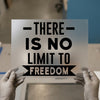 No Limit to Freedom | DTF Transfer Ready to Press | Bold Statement Heat Transfer