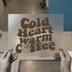 Cold Heart Warm Coffee | DTF Transfer Ready to Press | Retro Smiley Heat Transfer
