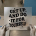 Get Up And Do It | DTF Transfer Ready to Press | Retro Motivational Heat Transfer