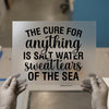 Salt Water Quote | DTF Transfer Ready To Press | Inspirational Heat Transfer