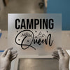 Camping Queen Crown Mountains | DTF Transfer Ready to Press | Adventure Heat Transfer
