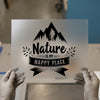 Nature is My Happy Place | DTF Transfer Ready to Press | Adventure Heat Transfer