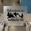 Adventure Mountain Quote | DTF Transfer Ready to Press | Nature Heat Transfer