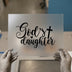God's Daughter Script | DTF Transfer Ready to Press | Faith Heat Transfer