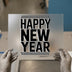 Happy New Year Transfer | DTF Transfer Ready to Press | Bold Holiday Heat Transfer