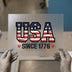 USA Since 1776 Distressed Flag | DTF Transfer Ready to Press | Patriotic Heat Transfer