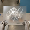Camera Photo Doodle | DTF Transfer Ready to Press | Artistic Heat Transfer