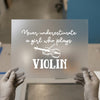 Violin Girl Power | DTF Transfer Ready to Press | Musical Inspired Heat Transfer