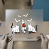 Ghost Cats & Bats Halloween | DTF Transfer Ready to Press | Spooky Cute Heat Transfer