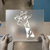 Giraffe with Glasses | DTF Transfer Ready to Press | Quirky Animal Heat Transfer