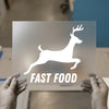 Fast Food Deer | DTF Transfer Ready to Press | Humorous Streetwear Heat Transfer