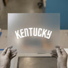 Kentucky Arch Text | DTF Transfer Ready to Press | Collegiate Style Heat Transfer