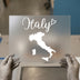 Italy Map & Script | DTF Transfer Ready to Press | Travel Enthusiast Heat Transfer