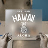 Hawaii Aloha Pineapple | DTF Transfer Ready to Press | Tropical Heat Transfer
