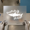 Mommy Shark | DTF Transfer Ready to Press | Script Font Heat Transfer