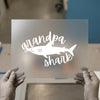 Grandpa Shark | DTF Transfer Ready to Press | Script Font Heat Transfer