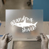 Grandma Shark Script | DTF Transfer Ready to Press | Family Fun Heat Transfer