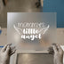 Mommy's Little Angel | DTF Transfer Ready to Press | Script Angel Wings Heat Transfer
