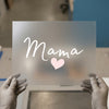 Mama Heart Script | DTF Transfer Ready to Press | Mother's Day Heat Transfer