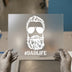 #DADLIFE Bearded Man | DTF Transfer Ready to Press | Bold Icon Heat Transfer