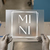 Minimalist 'MINI' Text | DTF Transfer Ready to Press | Modern Line Art Heat Transfer