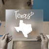 Texas Outline & Script | DTF Transfer Ready to Press | State Love Heat Transfer