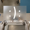 You Decide Happy Sad Emoticon | DTF Transfer Ready to Press | Humorous Heat Transfer