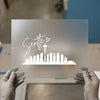 Seattle Skyline & Script | DTF Transfer Ready to Press | Cityscape Heat Transfer