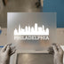 Philadelphia Skyline | DTF Transfer Ready to Press | Cityscape Heat Transfer