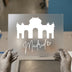 Madrid Silhouette DTF Transfer Ready to Press | Cityscape Style Heat Transfer