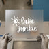 Lake Junkie with Sun | DTF Transfer Ready to Press | Script Style Heat Transfer