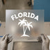 Florida Palm Trees | DTF Transfer Ready to Press | Tropical Vacation Heat Transfer