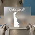 Delaware Silhouette & Script | DTF Transfer Ready to Press | State Love Heat Transfer