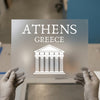 Athens Greece Parthenon | DTF Transfer Ready to Press | Iconic Landmark Heat Transfer