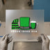 Green Irish Pub | DTF Transfer Ready to Press | St. Patrick's Day Heat Transfer