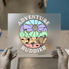 Adventure Buddies Desert Scene | DTF Transfer Ready to Press | Retro Style Heat Transfer