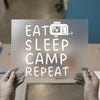 Eat Sleep Camp Repeat | DTF Transfer Ready to Press | Camper Heat Transfer
