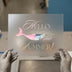 Hello Summer Narwhal | DTF Transfer Ready to Press | Pink Blue Nautical Heat Transfer