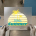 Hello Summer Palms | DTF Transfer Ready to Press | Retro Tropical Heat Transfer