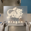 Year of the Dragon | DTF Transfer Ready to Press | Intricate Heat Transfer